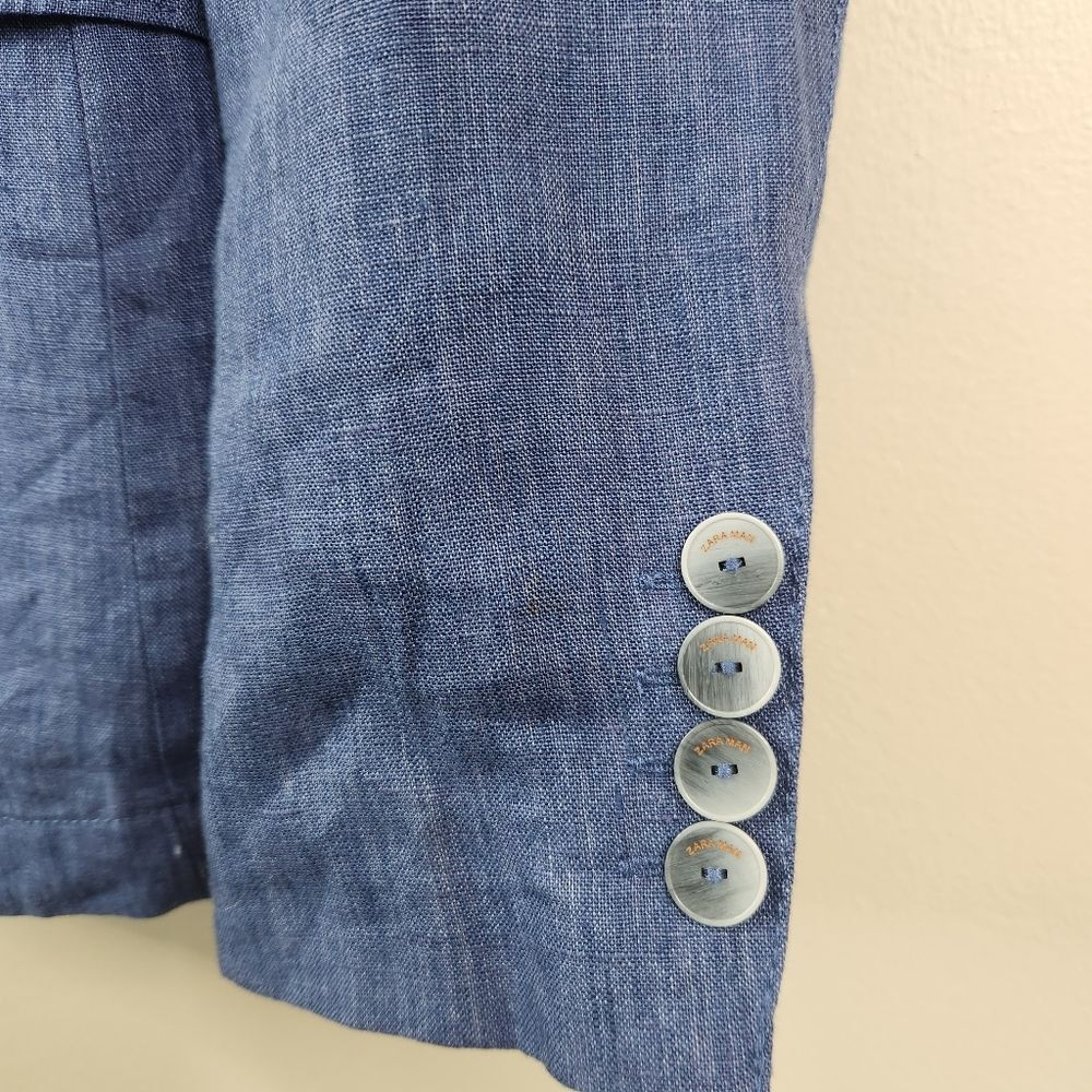 Zara Man Multipocket 2 Button Double Vented Light… - image 6